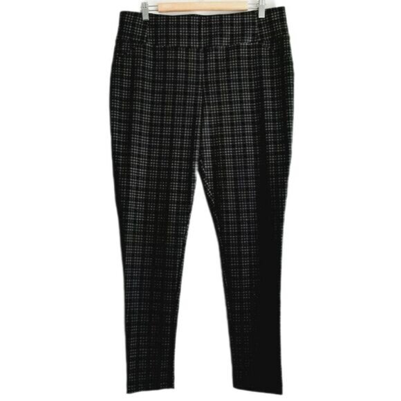 PENNINGTONS Universal Fit Savvy Slim Leg Pull-on Stretch Plaid Pants Sz X / 14 - Picture 7 of 11